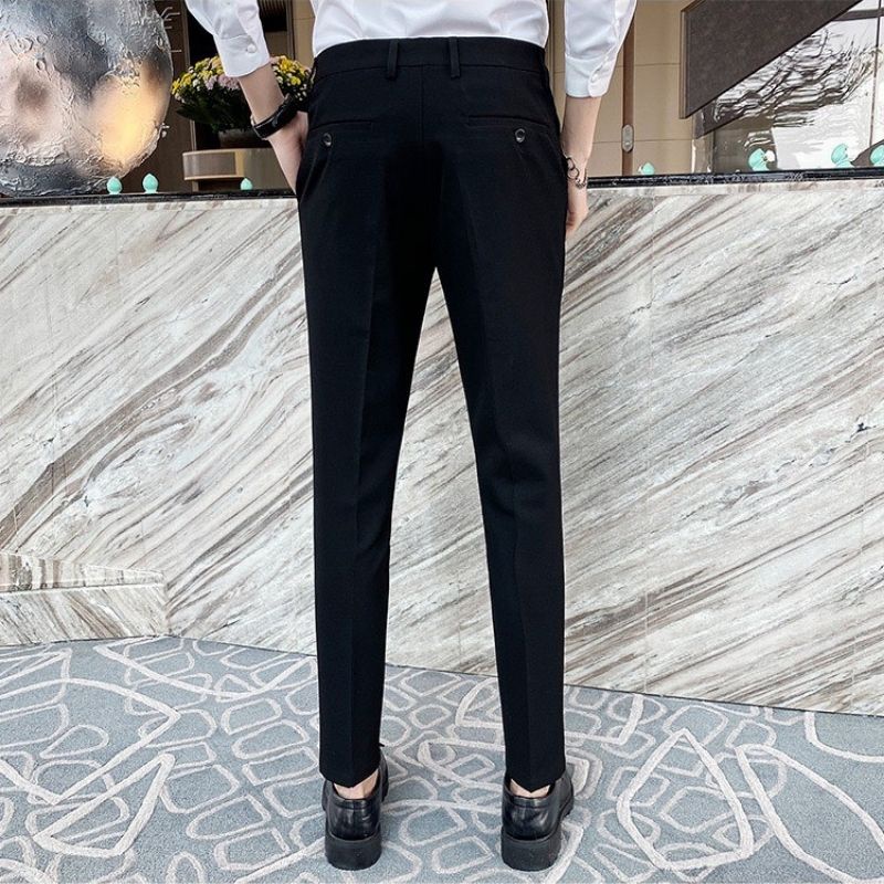 quần tây nam big size vải tượt co giãn màu đen ghi xám-thoitrangcenter