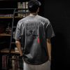 Áo Thun Ngắn Tay Dáng Rộng In Chữ Cá Tính Theo Phong Cách Retro Dành Cho Nam-thoitrangcenter