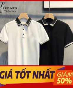 Áo polo nam MATANO có cổ trụ bẻ dệt sọc và họa tiết đẹp nổi bật