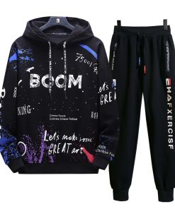 Bộ Đồ Áo Hoodies Nỉ Nam Dài Tay Kết Hợp Quần Jogger Bo Gấu Phối Chữ Zenkodlmen TOP 192 + JG 75-thoitrangcenter