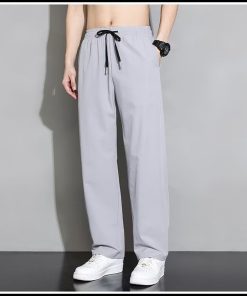 quần thể thao ống rộng đơn giản kiểu Hàn Quốc