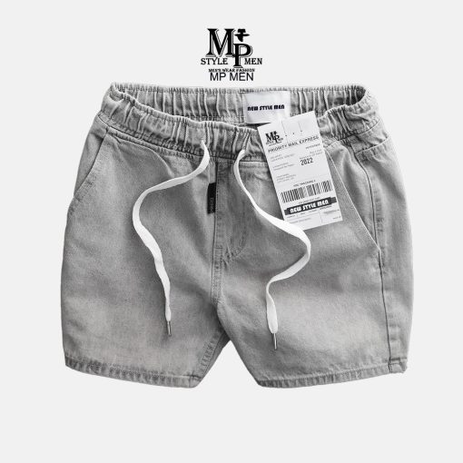 HÀNG CAO CẤP - Quần short Jean trên gối chất vải Denim co giản thoải mái đứng form MP MEN 002-thoitrangcenter