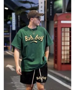 Bộ Phông Ngắn Tay Hè BADBOY Màu Xanh Cá Tính