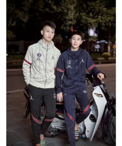 Bộ Quần Áo Hoodie Zip Nam Paris Thêu Logo Siêu Đẹp - Bộ Quần Áo Nam Hoodie Paris Khoá Logo Thêu Siêu Nét-thoitrangcenter