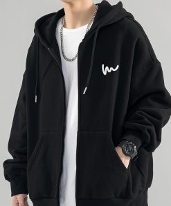 Áo hoodie nam Zip form rộng