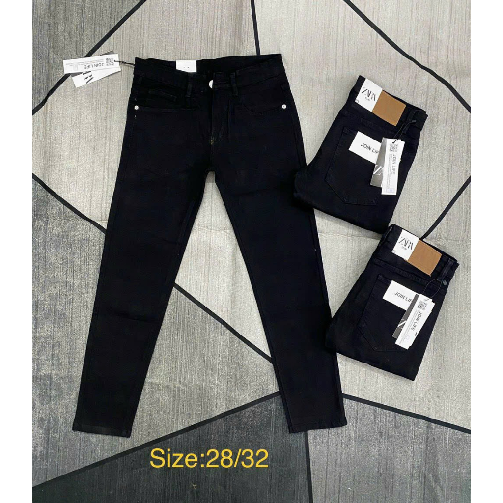 quần bò jean nam dài trơn co giãn tốt nhiều màu đen xanh xám