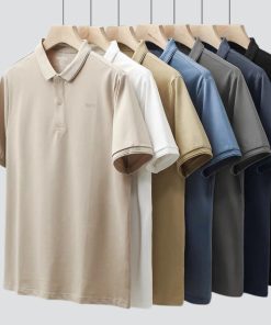 Áo polo nam HAFOS BASIC vải Cá Sấu Cotton cao cấp chuẩn form