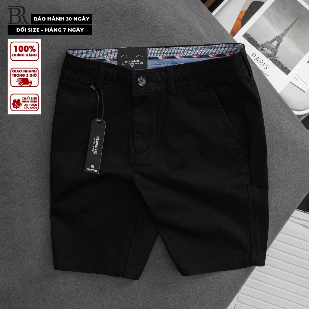 Quần short kaki Kunda mềm mịn dày dặn co giãn