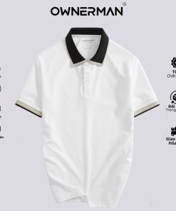 Áo polo nam OWNERMAN M5 áo phông thun polo cộc tay chất cotton CVC cao cấp nam tính