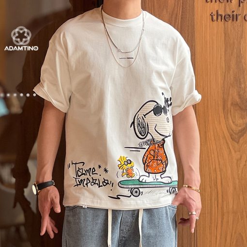 Áo Thun Nam       - in hình - A2611 - Streetwear 100% Cotton - Chính Hãng-thoitrangcenter