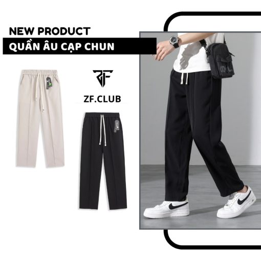 Quần âu nam CẠP CHUN ống đứng ZF.CLUB - Co giãn 4 chiều