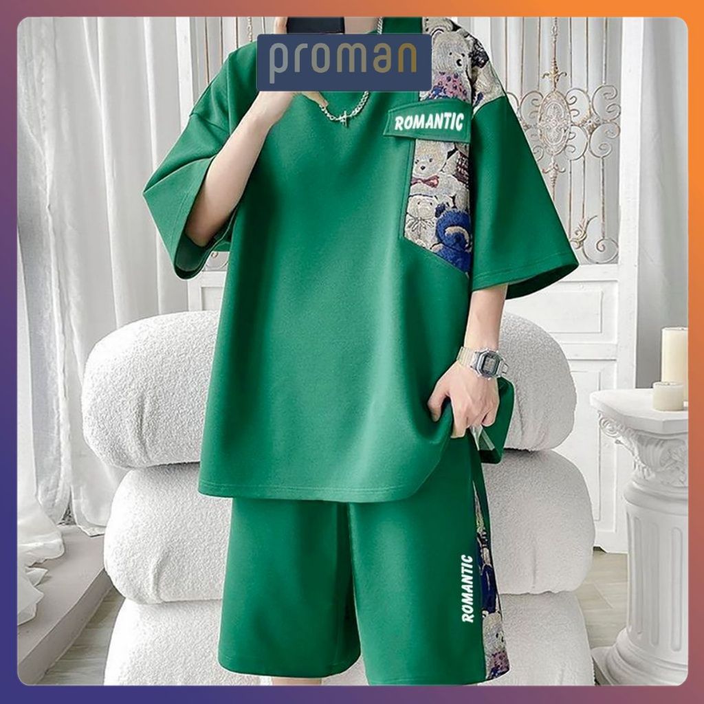 Quần Áo Thun Nam Nữ Họa Tiết Gấu Gấm Co Giãn Cực Thoải Mái BO17 - PROMAN-thoitrangcenter