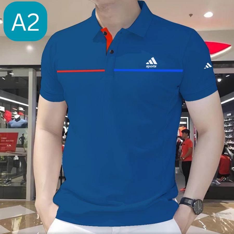 Áo thể thao Nam cổ bẻ Thoáng Khí Thoải Mái năng động-thoitrangcenter