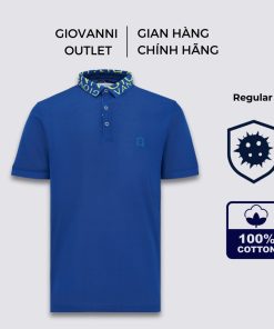 Áo Polo Nam Cộc Tay GIOVANNI Chất Liệu 100% Cotton Double Mercerized Cổ Phối Chữ GPL01-007-thoitrangcenter