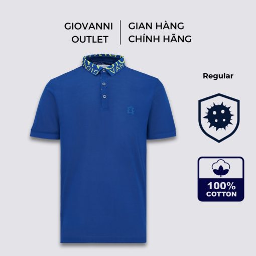 Áo Polo Nam Cộc Tay GIOVANNI Chất Liệu 100% Cotton Double Mercerized Cổ Phối Chữ GPL01-007-thoitrangcenter