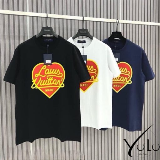 Áo thun  Lou.is Vui.tton trái tim Yolo Store chất Cotton 100% 2 chiều đl 260gsm dày dặn