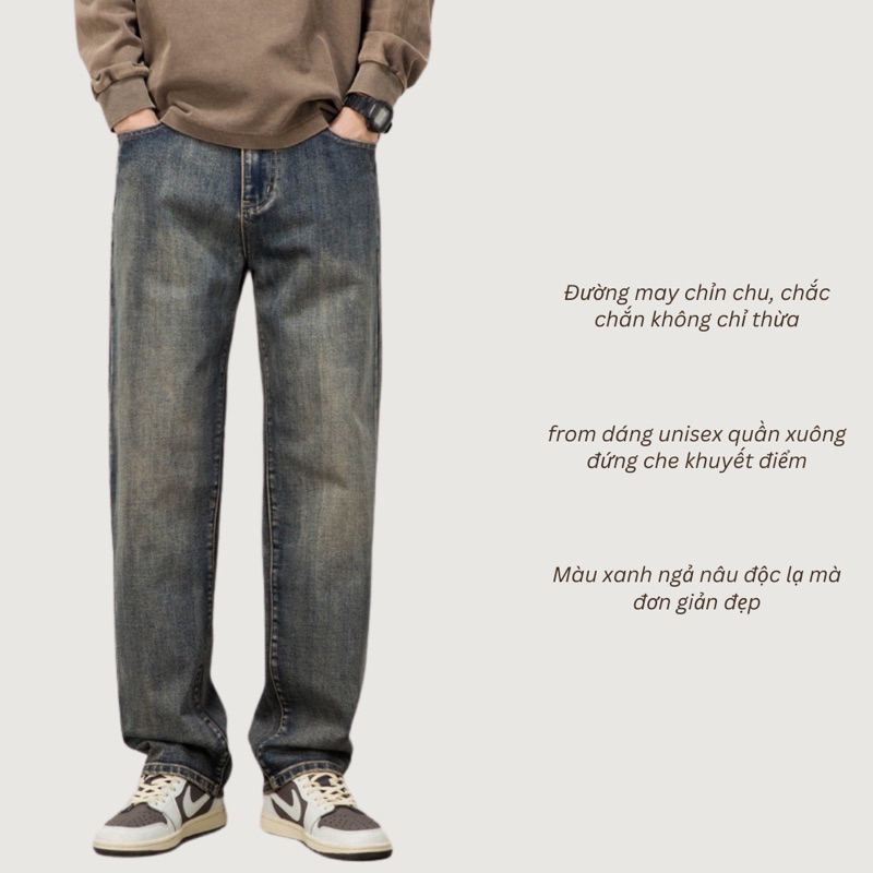 quần jean nam baggy xuông hottren phong cách trẻ trung năng động-thoitrangcenter