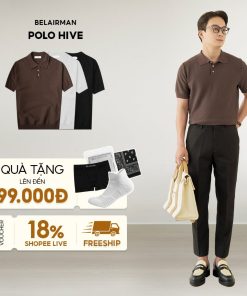 Áo thun POLO nam cổ bẻ HIVE chất vải Cotton kiểu dáng classic thanh lịch