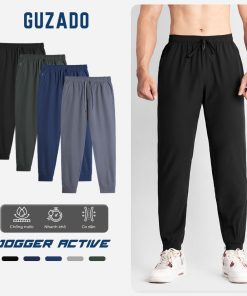 Quần Jogger Nam GUZADO Chất Vải Gió Cao Cấp