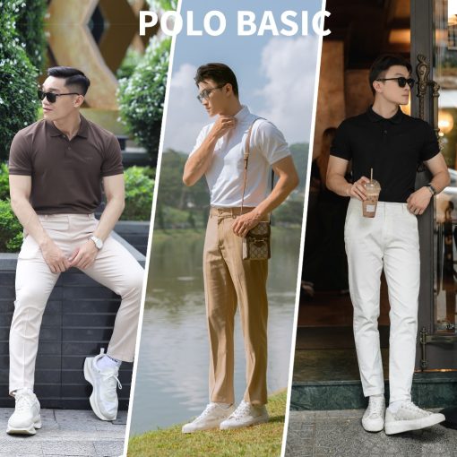 Polo Nam trơn chuẩn form Menswear-thoitrangcenter