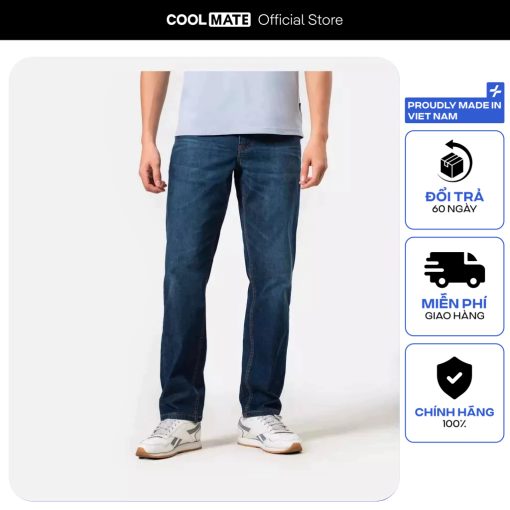 [25-26.9 TẶNG QUÀ ĐƠN TỪ 329K]Quần Jeans Nam dáng straight chất mỏng nhẹ Coolmate-thoitrangcenter