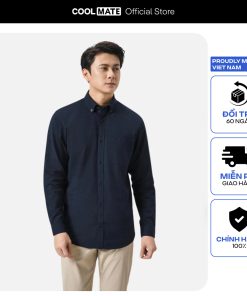 Áo Sơ Mi Dài Tay Essentials Cotton mềm mại thoáng mát Coolmate-thoitrangcenter