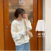 SUXI Áo hoodie mỏng dáng rộng thời trang mùa thu cho nữ-thoitrangcenter