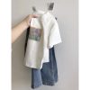 Xiaozhainv Áo Thun Croptop Tay Ngắn Dáng Ôm Vải Cotton In Họa Tiết Thời Trang Mùa Hè Cho Nữ-thoitrangcenter