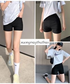 Quần Black Funoff Short Biker Short Dáng Ngắn Nữ Nâng Mông Mùa Hè Năng Động-thoitrangcenter