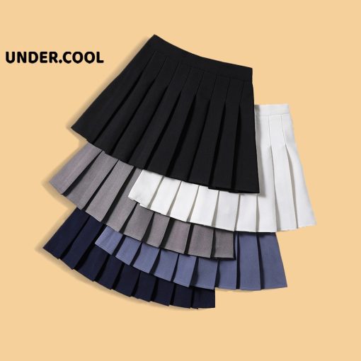 Chân Váy xếp ly UNDERCOOL Tenis Lưng Cao Kiểu Tennis Skirt Chất Tuyết Mưa CV05-thoitrangcenter