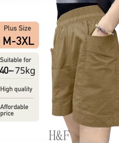 Quần Short Cotton Lưng Cao Ống Rộng Thời Trang Hàn Quốc Dành Cho Nữ-thoitrangcenter