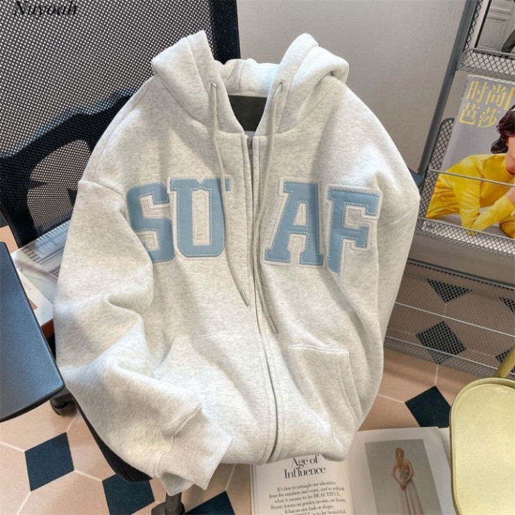 Áo Khoác Hooodie Form Rộng Nam Nữ Unisex Nỉ Bông Cotton Dày Dặn-thoitrangcenter