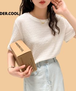 Áo xốp nhăn cộc tay cổ tròn UNDERCOOL  baby tee