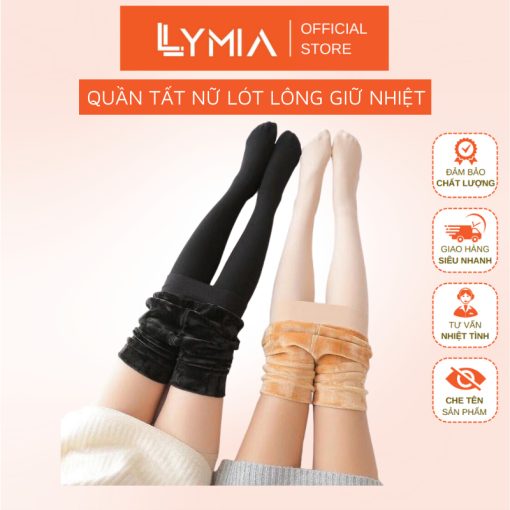 Quần tất nữ lót lông giữ nhiệt LYMIA màu da