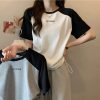 Áo Croptop Lettering Dây Rút Dáng Babytee Dành Cho Nữ-thoitrangcenter