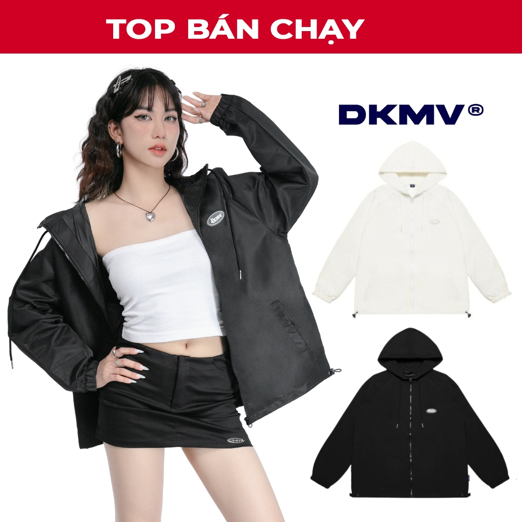 Áo khoác dù 2 lớp nam nữ form rộng DKMV BS Windbreaker | K10-AK12-thoitrangcenter