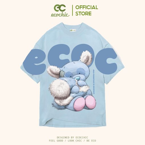 Áo Phông ECOCHIC ROO Tee Chính Hãng Unisex Form Rộng Oversize Premium Cotton 100% F742-thoitrangcenter