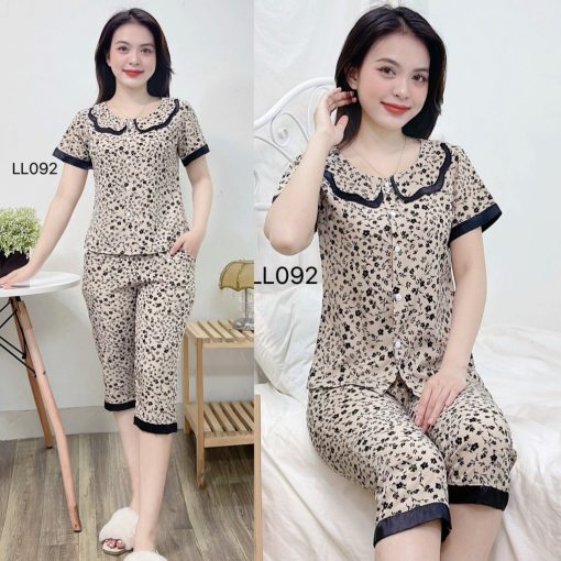 Bộ pijama nữ họa tiết đẹp-thoitrangcenter