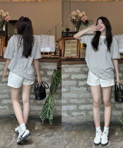 (ẢNH THẬT/VIDEO) Quần short jeans mềm nữ to gấu lưng cao basic-thoitrangcenter