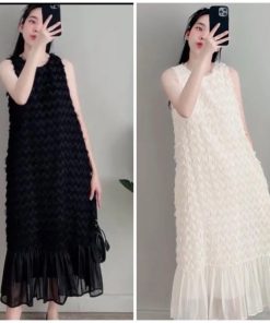 Đầm Đuôi Cá Chất Voan Tơ Hai Lớp Xinh Đi Tiệc Cưới