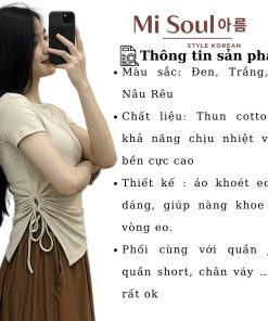 Áo Cộc Tay Rút Eo Dây BigSize 200-thoitrangcenter