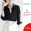 Sơ Mi Lụa Vải Đẹp Mát Dáng Xuông Thanh Lịch Hàng Thiết Kế CHANMINU A03