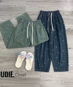 Quần Bò Demin Cao Cấp Cạp Chun Ống Rộng JUDIE.Closet-thoitrangcenter