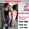 Áo hai dây hở lưng phom dài cổ vuông ôm body