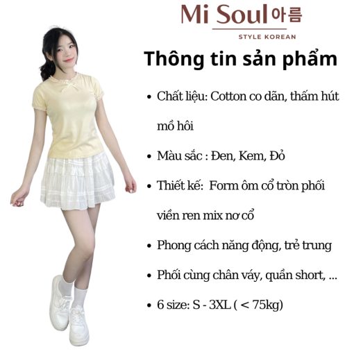 Áo Babytee Mix Viền Ren 300-thoitrangcenter