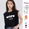 Áo ba lỗ nữ không tay Tizionvn in hình Hàn Quốc