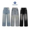 Calem Club - Quần Jeans Wash cạp cao Ống Rộng tôn dáng form thụng unisex nam nữ-thoitrangcenter