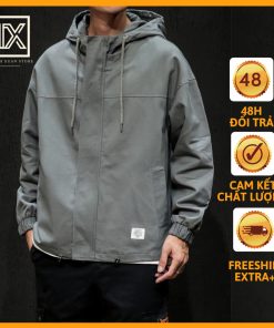 Áo khoác dù chống nắng nam-nữ 2 lớp kháng nước