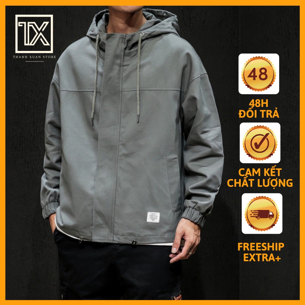 Áo khoác dù chống nắng nam-nữ 2 lớp kháng nước