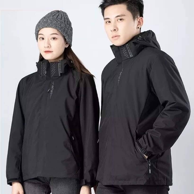 Áo khoác gió nam nữ.áo khoác gió 2 lớp vải tráng bạc chống nước chất lượng